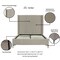 Manhattan Comfort Promenade Full- Size Bed in Rustic Taupe BD010-FL-RT - alternate 3